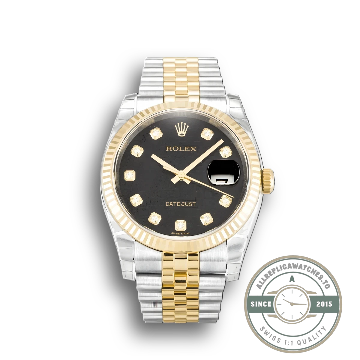 Superclone Rolex Datejust 116233 36mm Black Jubilee Dial - Top-Tier Swiss Replica Watch