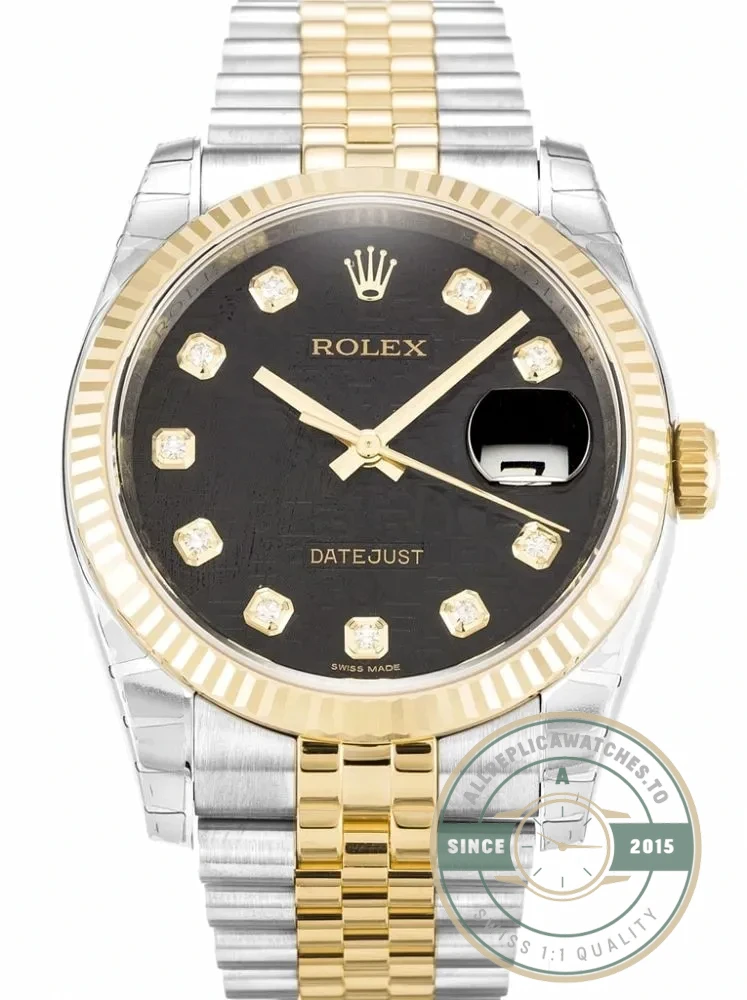 Superclone Rolex Datejust 116233 36mm Black Jubilee Dial - Swiss-Made Clone Watch