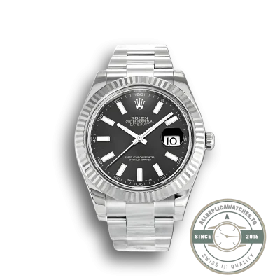 Superclone Rolex Datejust 116334 41mm Black Dial - Swiss-Made Clone Watch