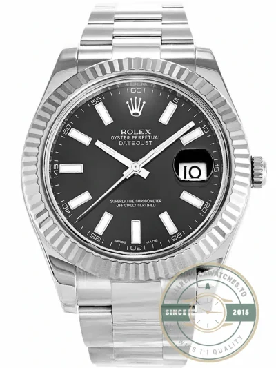 Superclone Rolex Datejust 116334 41mm Black Dial - Luxury Replica Watch