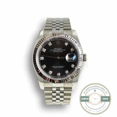 Superclone Rolex Datejust 126233 36mm Dial Black Diamond - Best Quality Replica Watch
