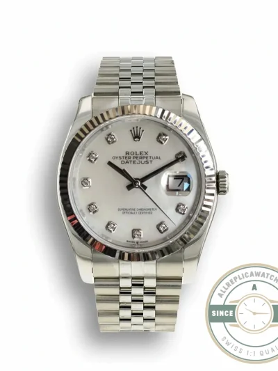 Superclone Rolex Datejust 126233 36mm Dial White Mother of Pearl - Swiss-Made Clone Watch