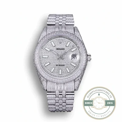 Superclone Rolex Datejust 126300 41mm Diamond Dial - 1:1 Swiss Replica Watch
