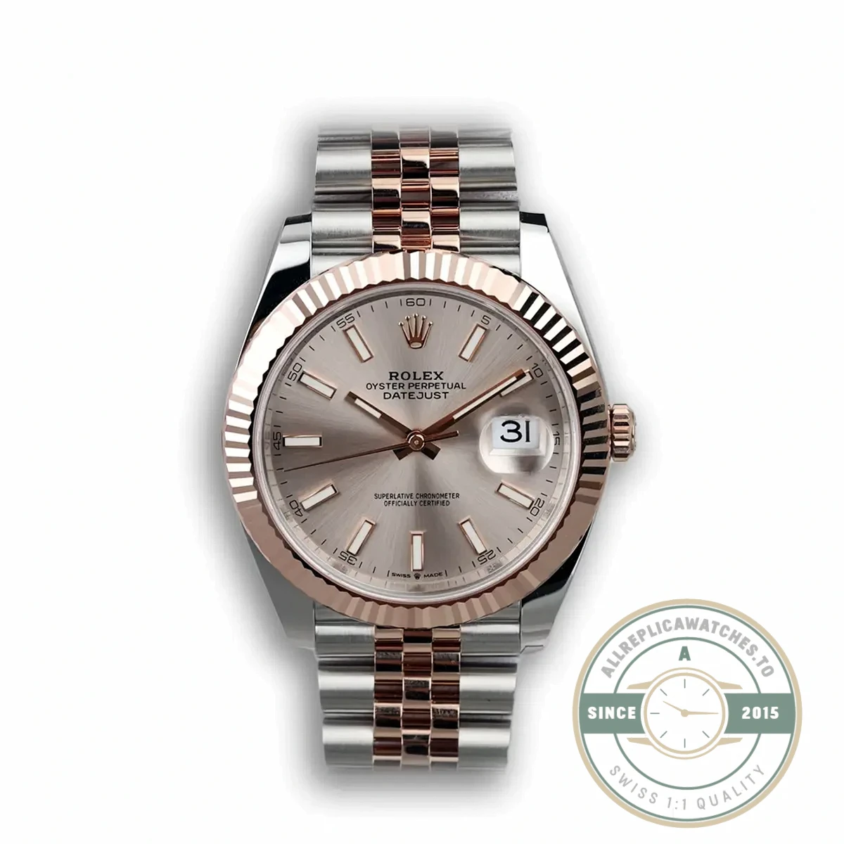 Superclone Rolex Datejust 126331 41mm Rose Gold Dial - Premium Super Clone Watch