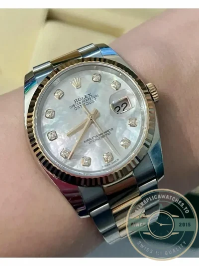 Superclone Rolex Datejust 126333 41mm Oyster bracelet - Swiss Movement Replica Watch