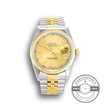 Superclone Rolex Datejust 16233 36mm Gold Dial - Swiss-Made Clone Watch