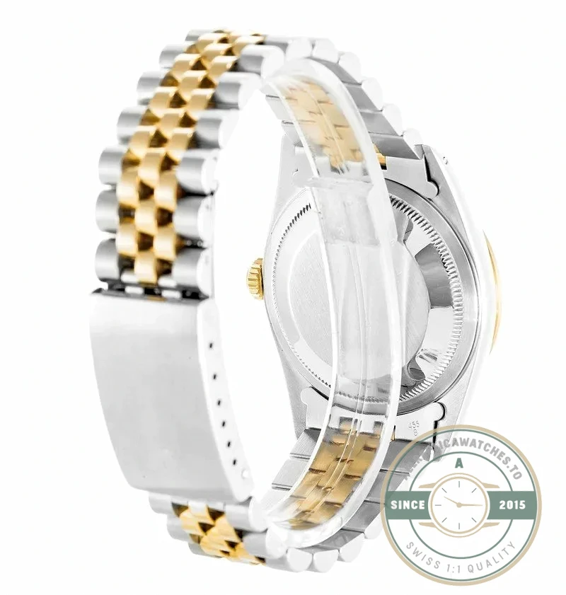 Superclone Rolex Datejust 16233 36mm Gold Dial - Swiss-Made Clone Watch