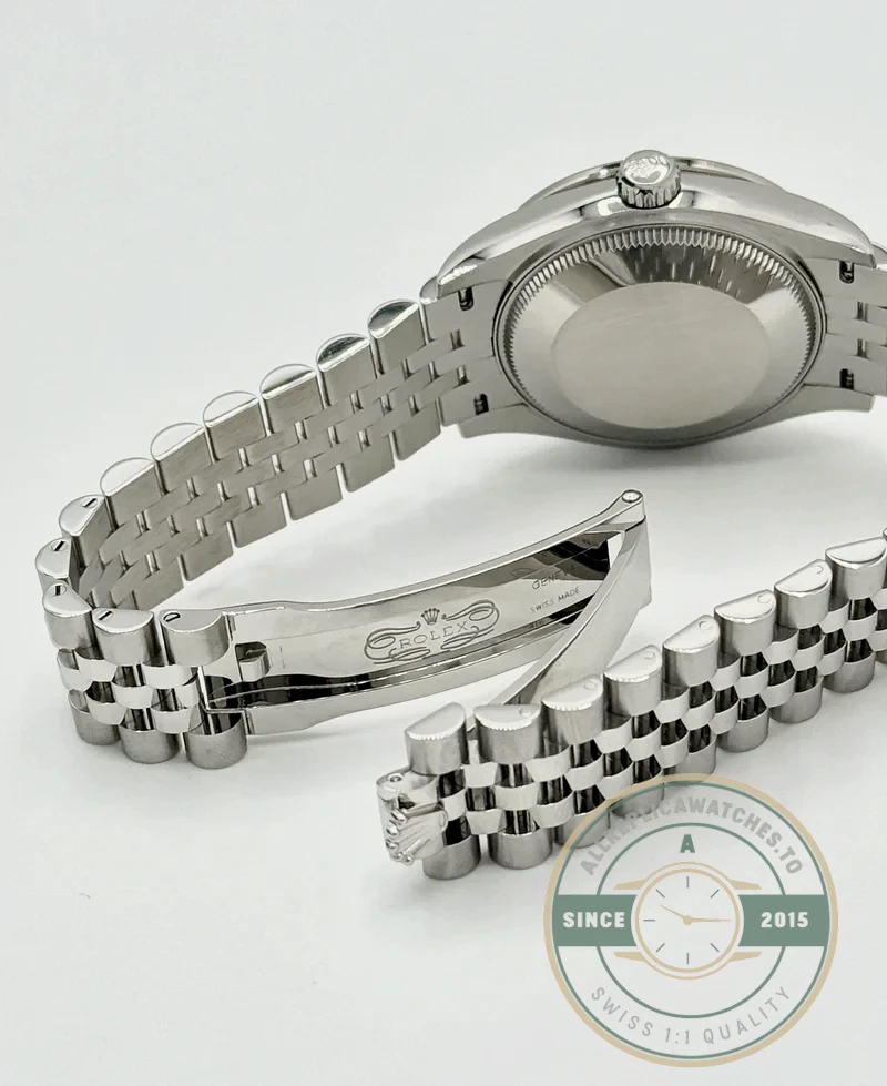 Superclone Rolex Datejust 278384RBR 31mm Pink Dial set with diamonds - Luxury Replica Watch