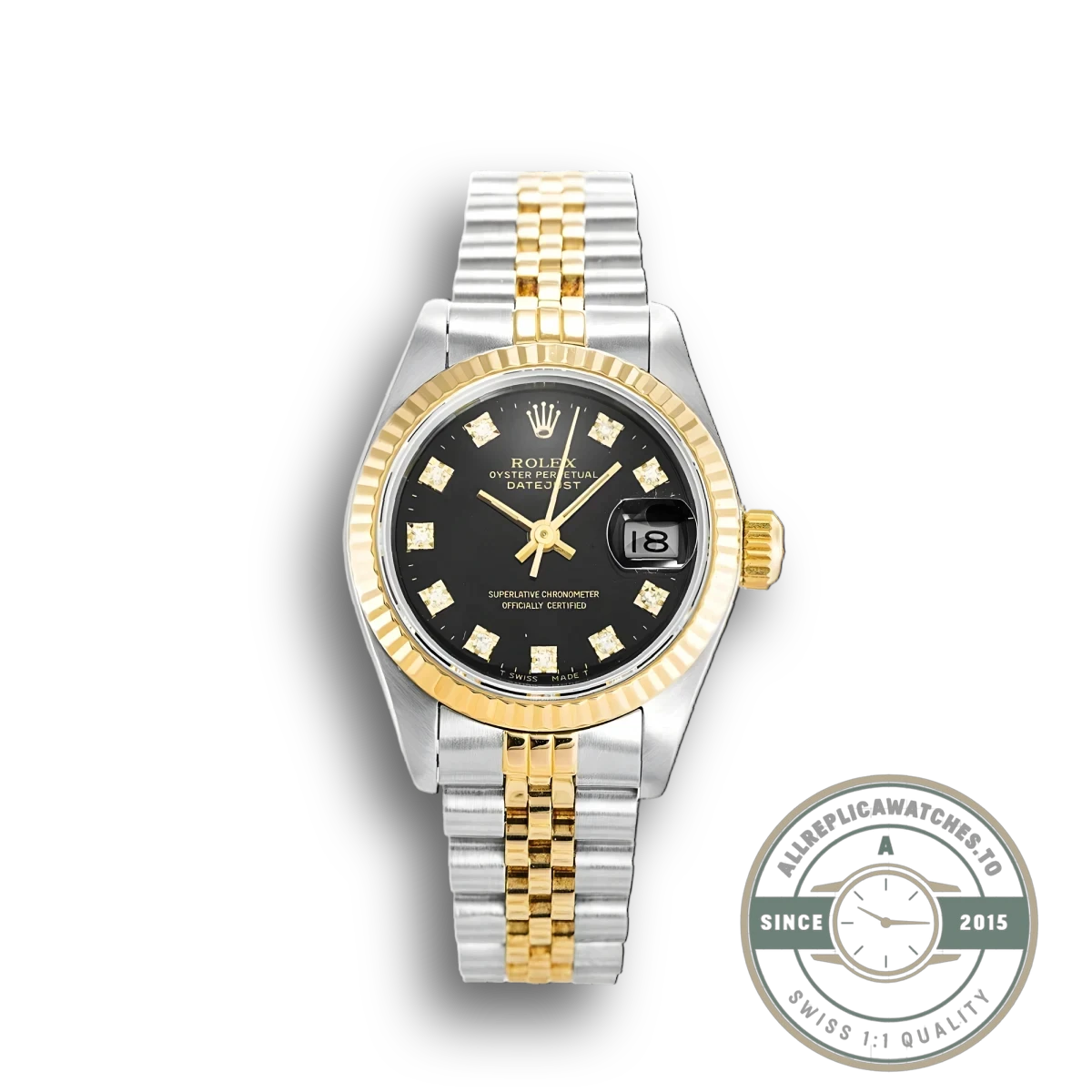 Superclone Rolex Datejust 69173 26mm Black Dial - Luxury Replica Watch