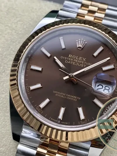 Superclone Rolex Datejust m126331 41mm Chocolate Dial Jubilee Bracelet - Factory Super Clone Watch