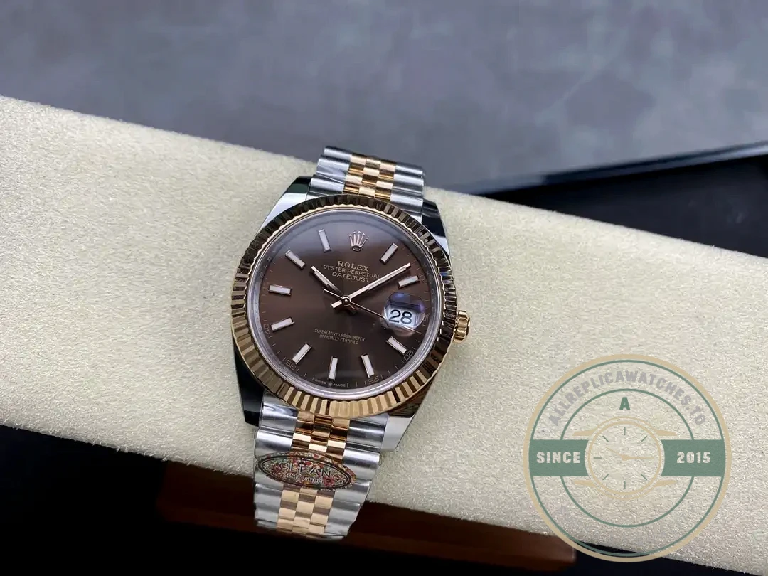 Superclone Rolex Datejust m126331 41mm Chocolate Dial Jubilee Bracelet - Best Quality Replica Watch