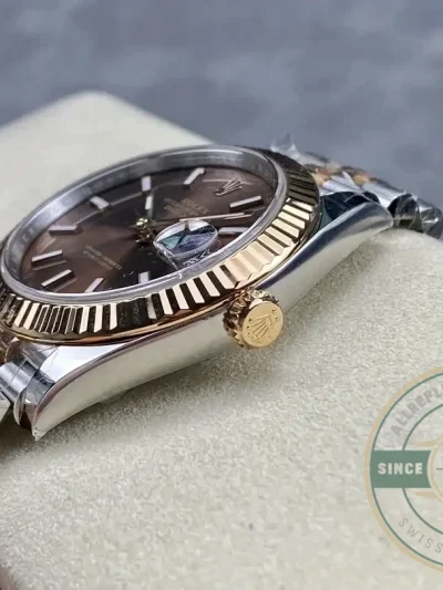 Superclone Rolex Datejust m126331 41mm Chocolate Dial Jubilee Bracelet - Swiss-Made Clone Watch