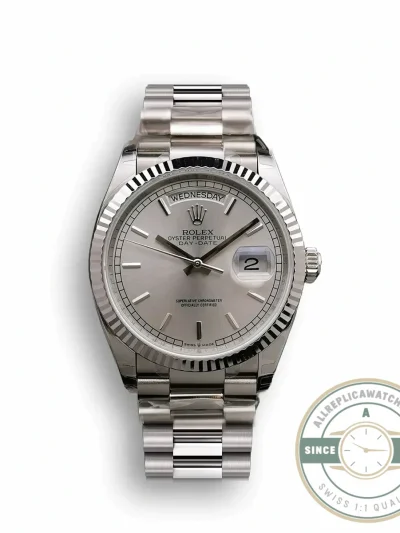 Superclone Rolex Day-Date 128238 36mm Silver Dial - Factory Super Clone Watch