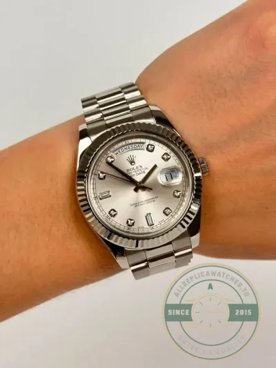 Superclone Rolex Day-Date 128238 36mm White Dial - Swiss-Made Clone Watch
