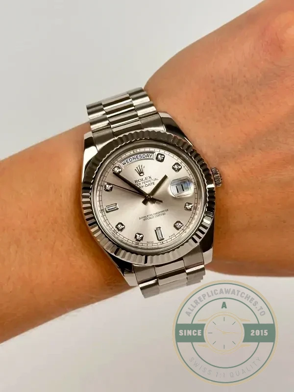 Superclone Rolex Day-Date 128238 36mm White Dial - Swiss-Made Clone Watch