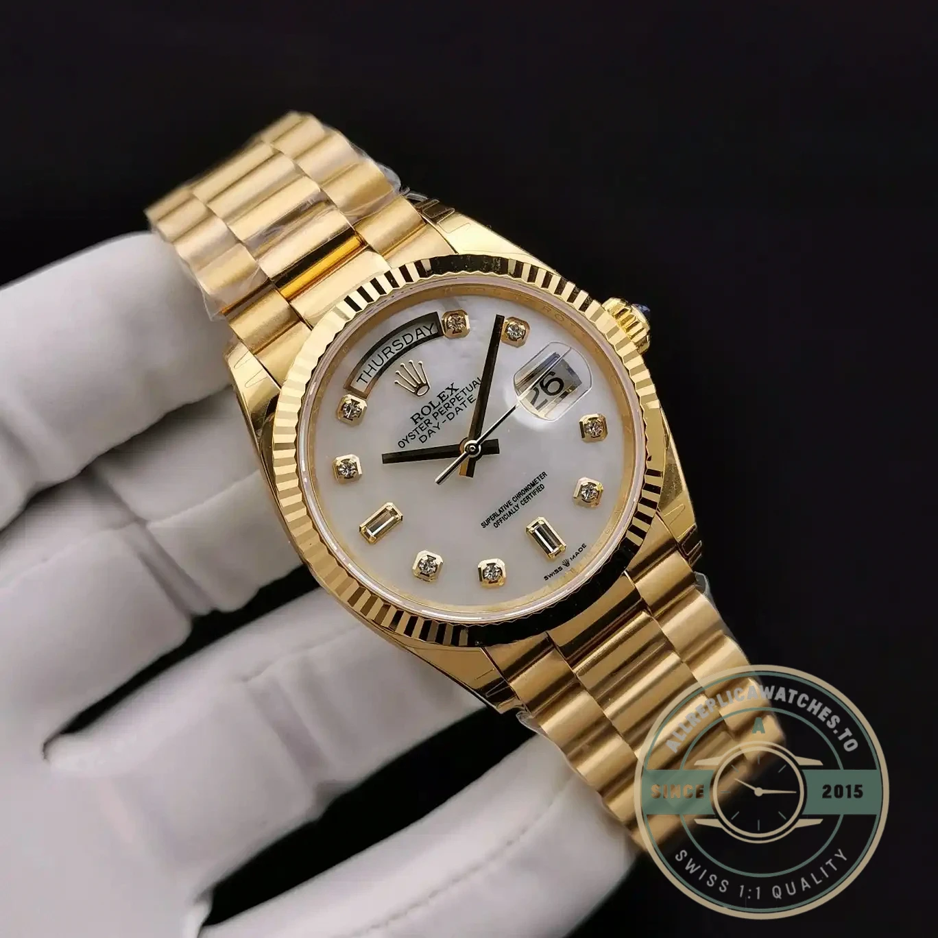 Superclone Rolex Day-Date 228239 36mm Mother of Pearl Dial - Affordable Super Clone Watch