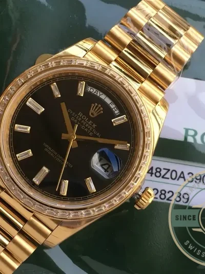 Superclone Rolex Day-Date m228238 Black Dial - Affordable Super Clone Watch