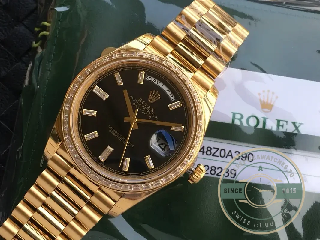 Superclone Rolex Day-Date m228238 Black Dial - Affordable Super Clone Watch