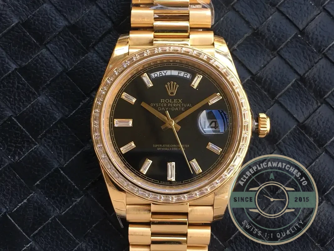 Superclone Rolex Day-Date m228238 Black Dial - Budget Luxury Replica Watch