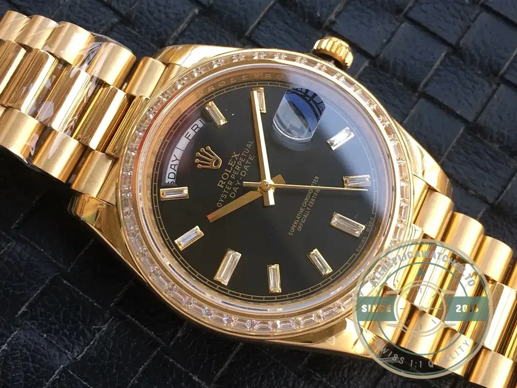 Superclone Rolex Day-Date m228238 Black Dial - Affordable Super Clone Watch