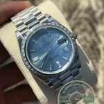 Superclone Rolex Day-Date m228238 Ice Blue Dial Stainless Steel - Swiss-Made Clone Watch