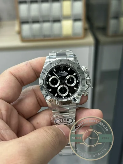 Superclone Rolex Daytona 116520-78590 40mm Black - Premium Super Clone Watch