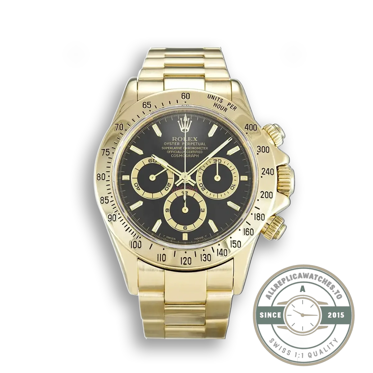Superclone Rolex Daytona 16528 40mm Black Dial - Luxury Replica Watch