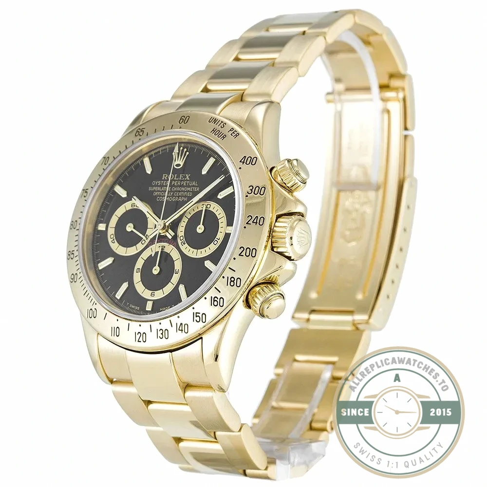 Superclone Rolex Daytona 16528 40mm Black Dial - Swiss-Made Clone Watch