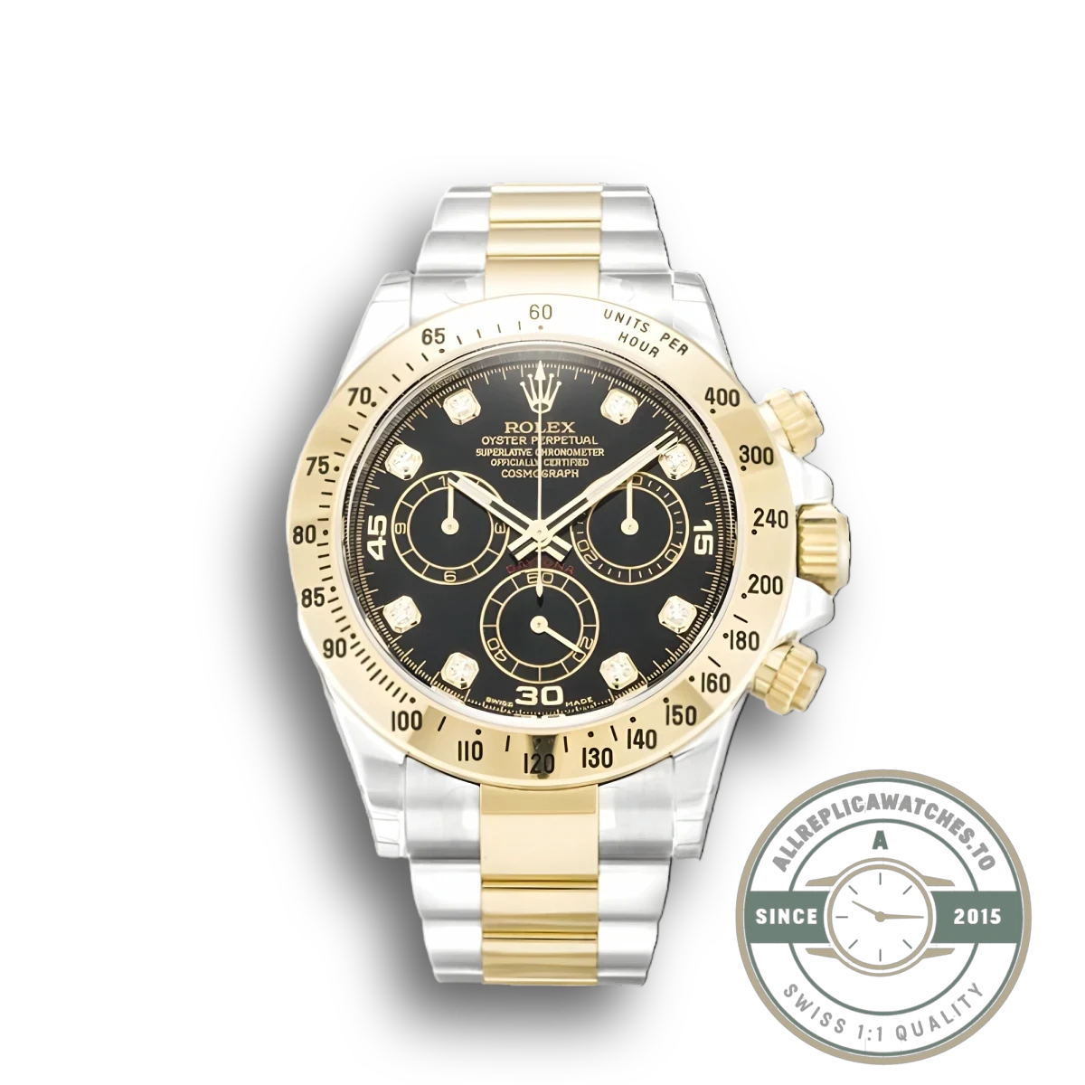 Superclone Rolex Daytona Dial Black 116523 40mm - Swiss-Made Clone Watch