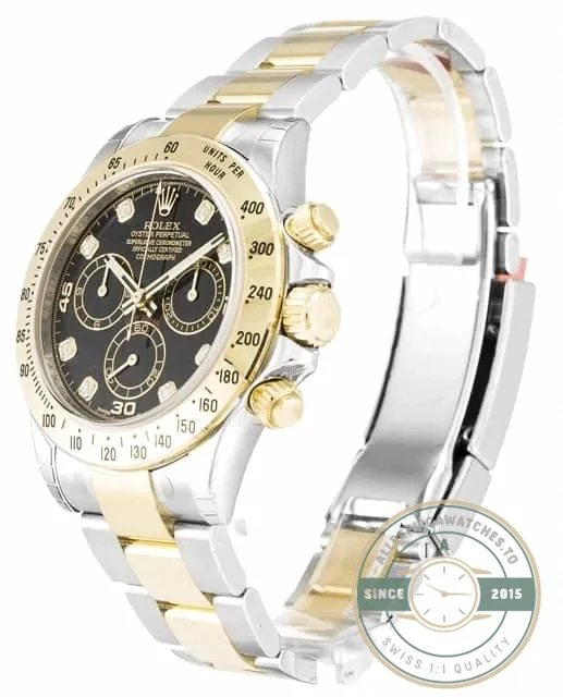 Superclone Rolex Daytona Dial Black 116523 40mm - Luxury Replica Watch