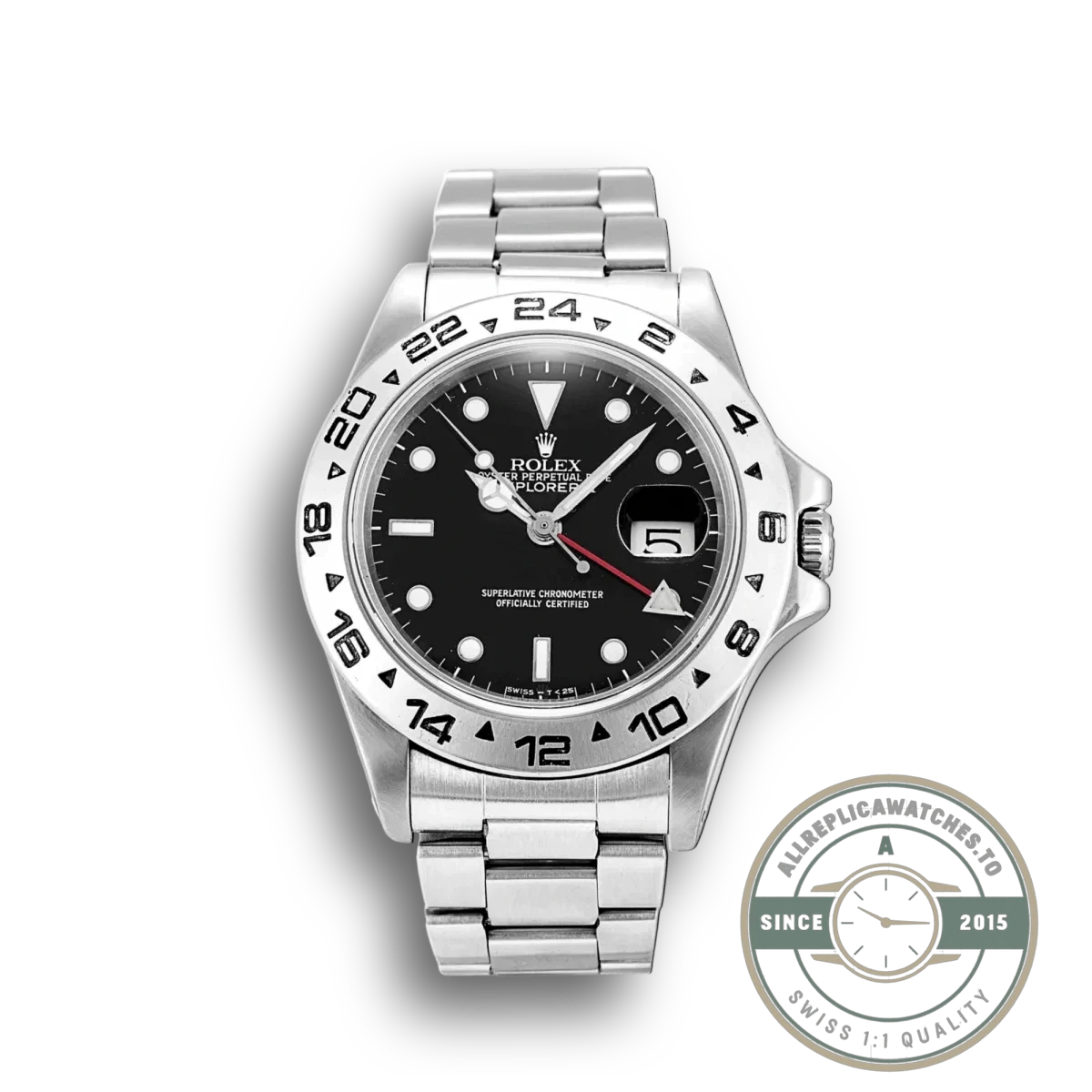 Superclone Rolex Explorer 40mm Dial Black 16550 - Affordable Super Clone Watch