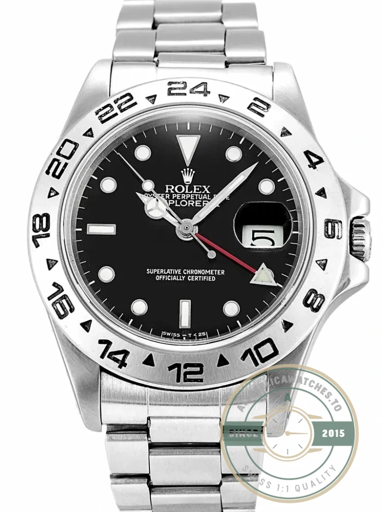 Superclone Rolex Explorer 40mm Dial Black 16550 - Affordable Luxury Replica Timepiece