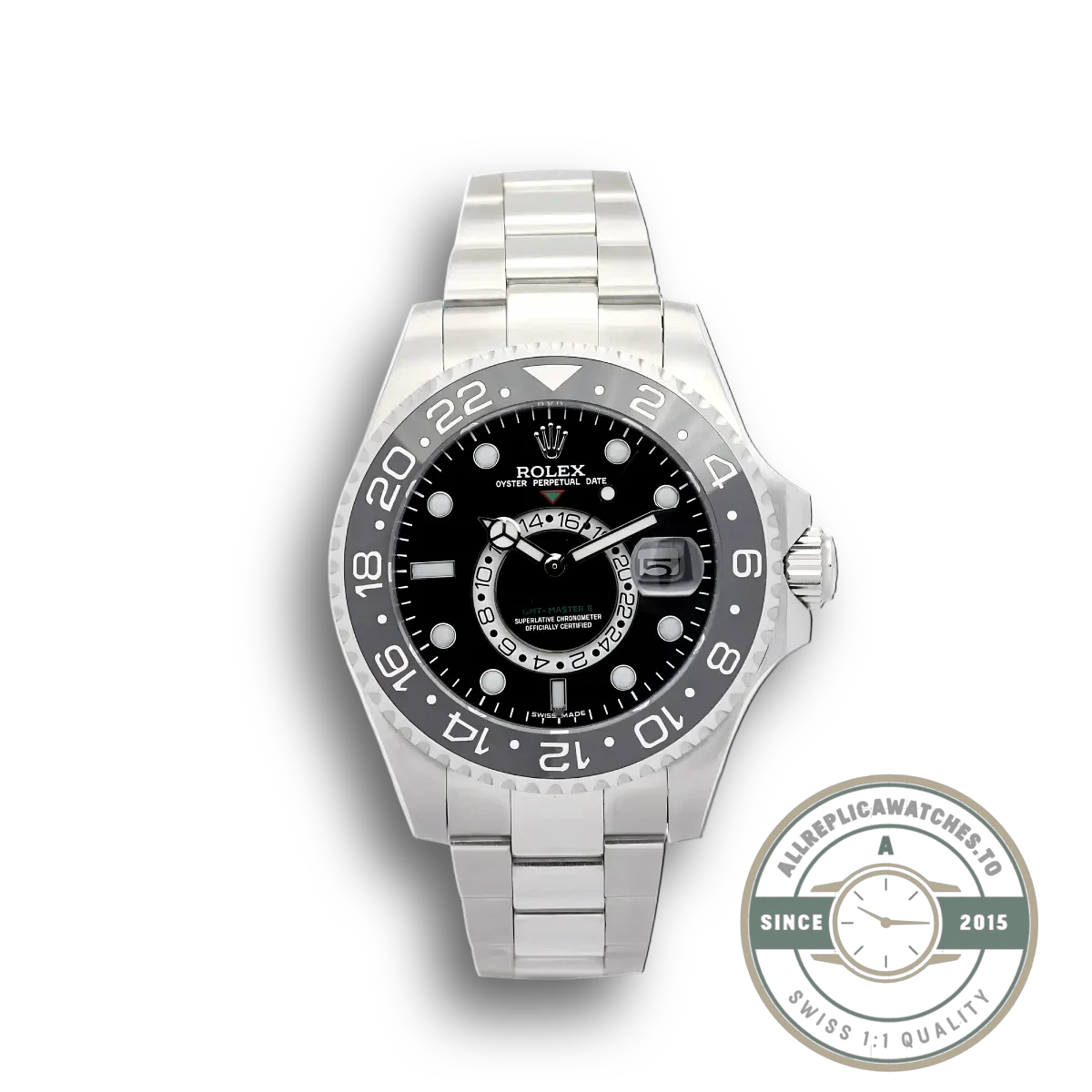 Superclone Rolex GMT-Master 16720 40mm Dial Black - Affordable Super Clone Watch