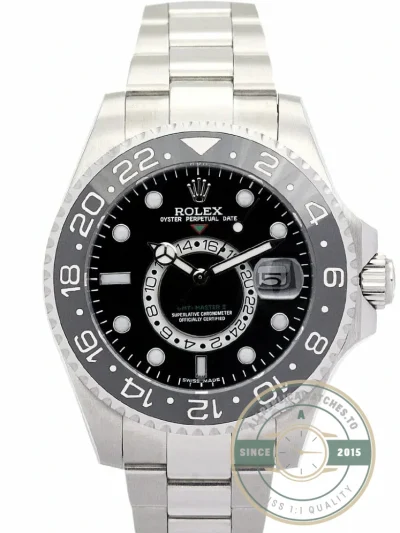 Superclone Rolex GMT-Master 16720 40mm Dial Black - Swiss-Made Clone Watch