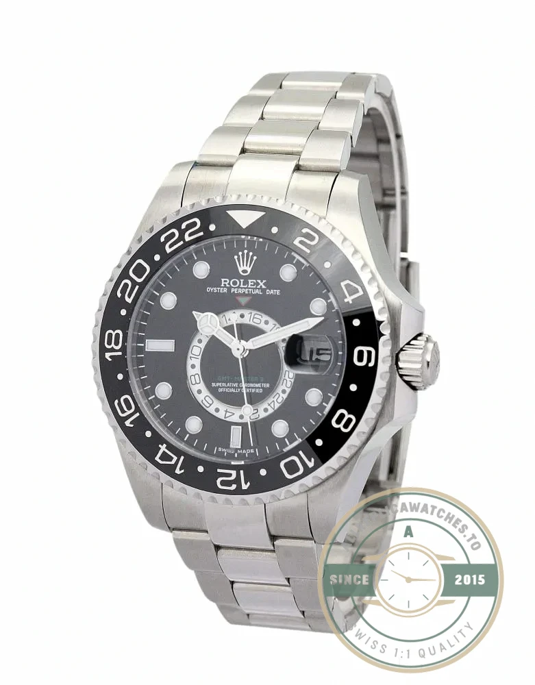 Superclone Rolex GMT-Master 16720 40mm Dial Black - Budget Luxury Replica Watch