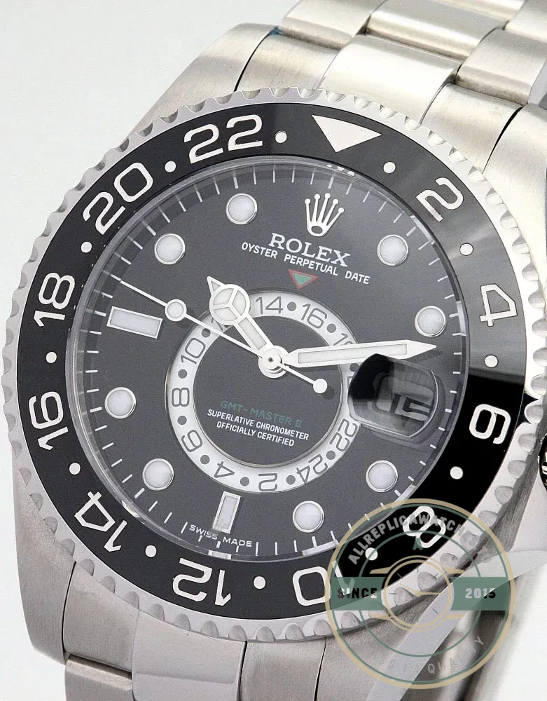 Superclone Rolex GMT-Master 16720 40mm Dial Black - Top-Tier Swiss Replica Watch