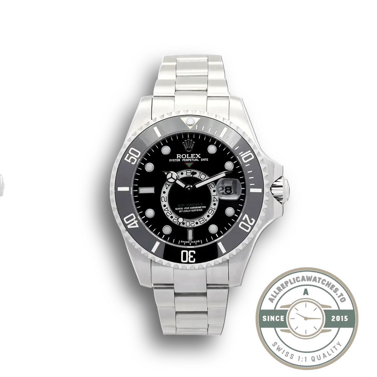Superclone Rolex GMT-Master Dial Black 40mm 16720 - Best Quality Replica Watch