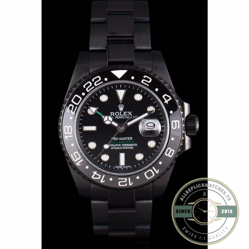 Superclone Rolex GMT-Master II 41mm Dial Black SC016829 - Affordable Luxury Replica Timepiece