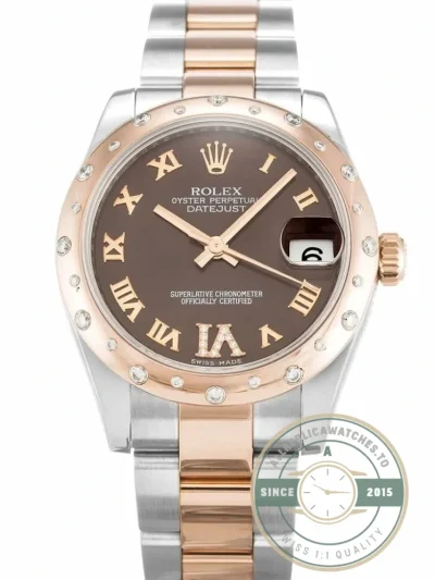 Superclone Rolex Lady-Datejust 178341 31mm Chocolate Dial - Affordable Super Clone Watch