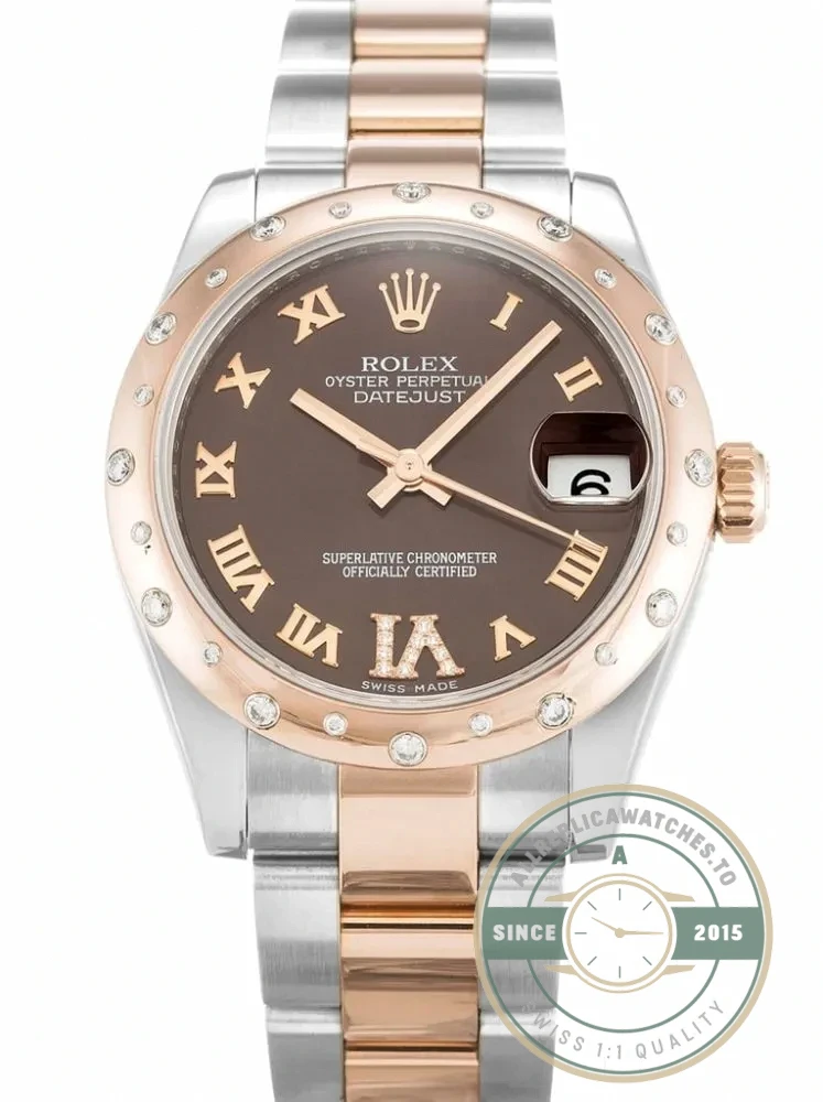 Superclone Rolex Lady-Datejust 178341 31mm Chocolate Dial - Affordable Super Clone Watch