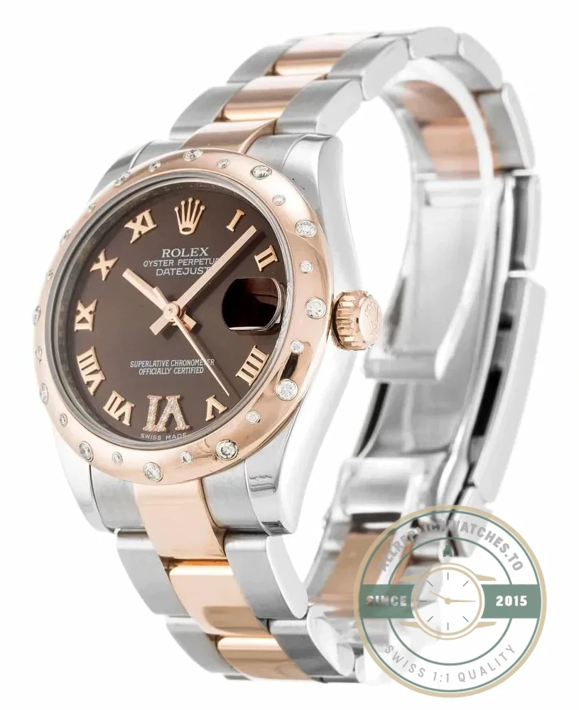 Superclone Rolex Lady-Datejust 178341 31mm Chocolate Dial - High-Grade Replica Watch