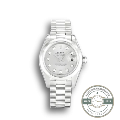 Superclone Rolex Lady-Datejust 179166 26mm Silver Dial - Top-Tier Swiss Replica Watch