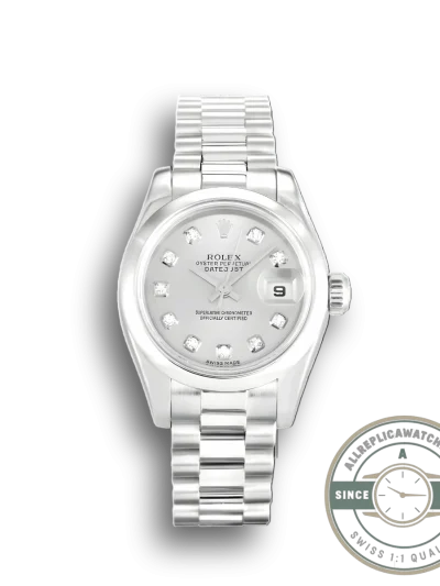 Superclone Rolex Lady-Datejust 179166 26mm Silver Dial - Top-Tier Swiss Replica Watch