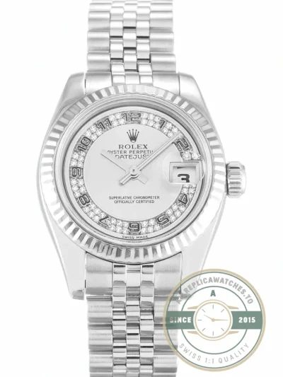 Superclone Rolex Lady-Datejust 179174 26mm Silver Dial - Affordable Luxury Replica Timepiece