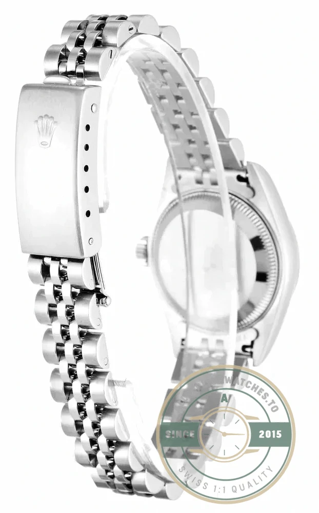 Superclone Rolex Lady-Datejust 79174 26mm Black Mother of Pearl Dial - Budget Luxury Replica Watch