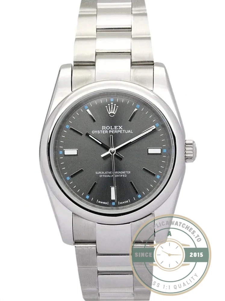 Superclone Rolex Oyster Perpetual Lady 31mm Dial Black 177200 - Swiss-Made Clone Watch