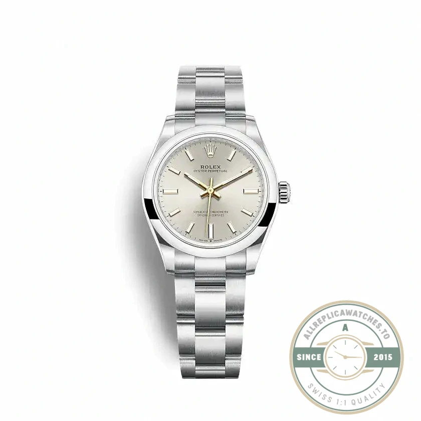 Superclone Rolex Oyster Perpetual Lady 31mm Dial Silver 277200 - High-Grade Replica Watch