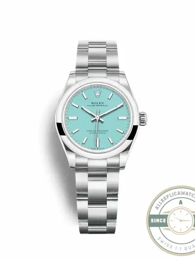 Superclone Rolex Oyster Perpetual Lady 31mm Dial Turquoise Blue 277200 - Factory Super Clone Watch