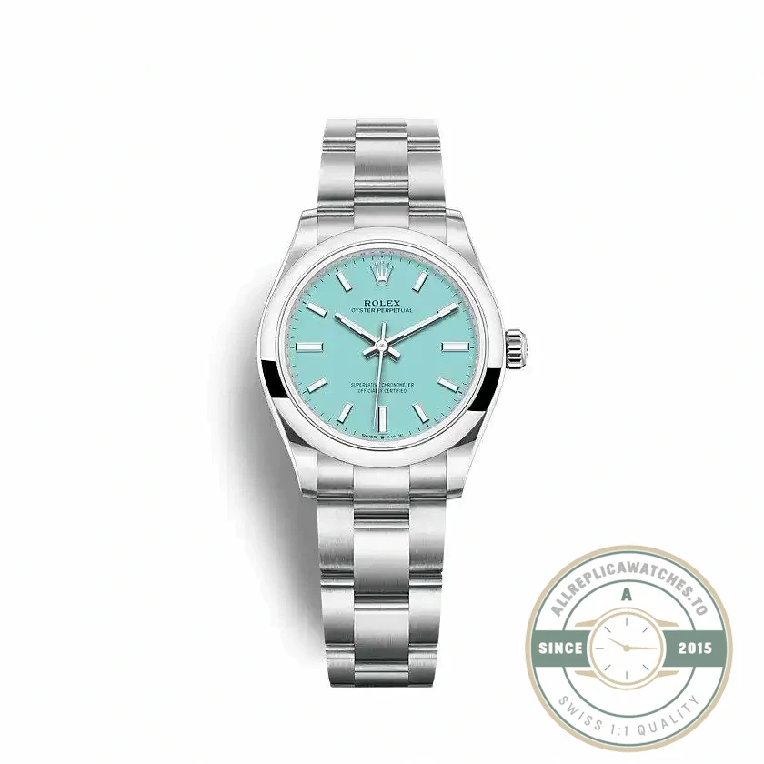 Superclone Rolex Oyster Perpetual Lady 31mm Dial Turquoise Blue 277200 - Factory Super Clone Watch