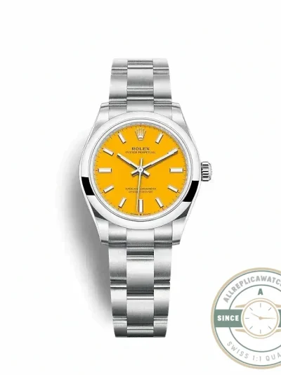 Superclone Rolex Oyster Perpetual Lady 31mm Dial Yellow 277200 - Swiss-Made Clone Watch
